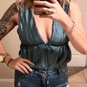 Blue bodysuit size L
